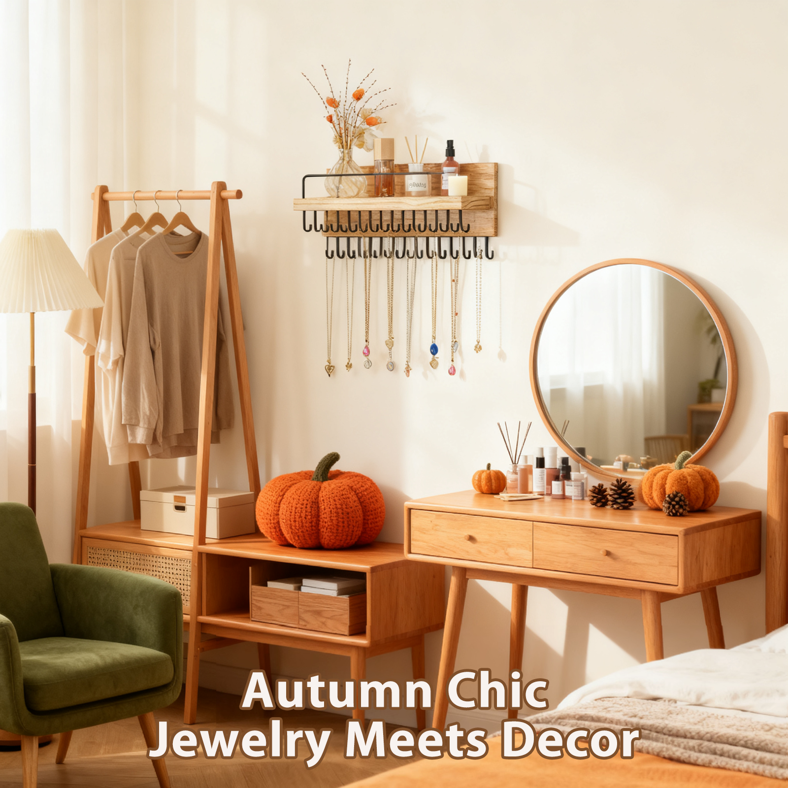 October Home Refresh: Turn Your Jewelry Corner Into Fall Decor