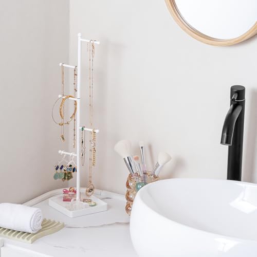 Jewelry Holder Stand with 10 Earring Hanger Rack