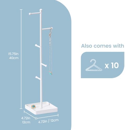 Jewelry Holder Stand with 10 Earring Hanger Rack size