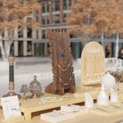 wooden necklace jewelry stand for retail