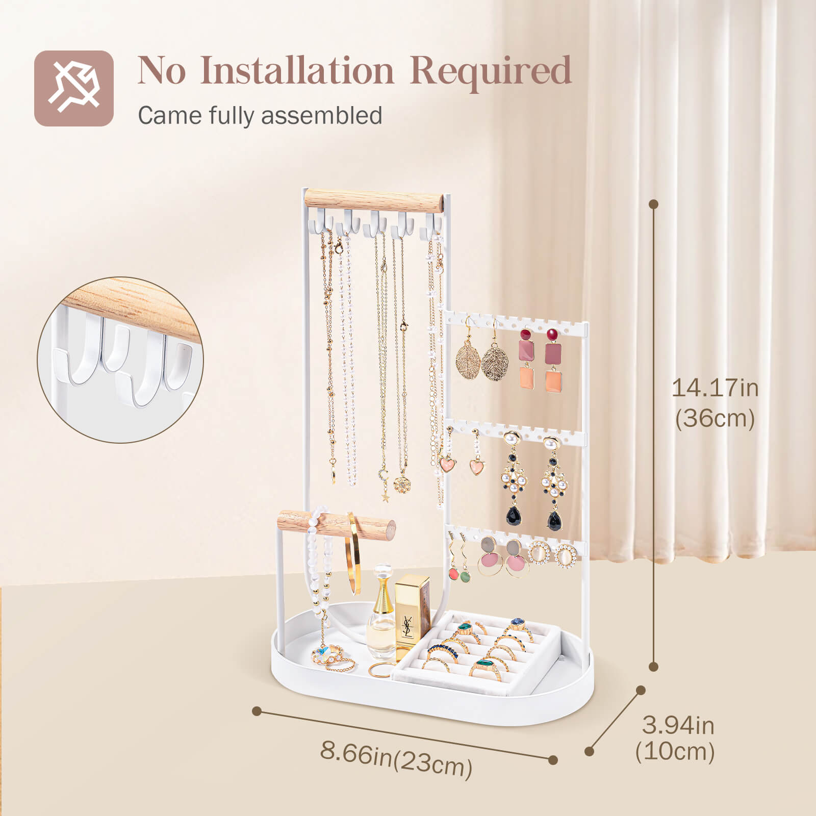 jewelry stand with tray