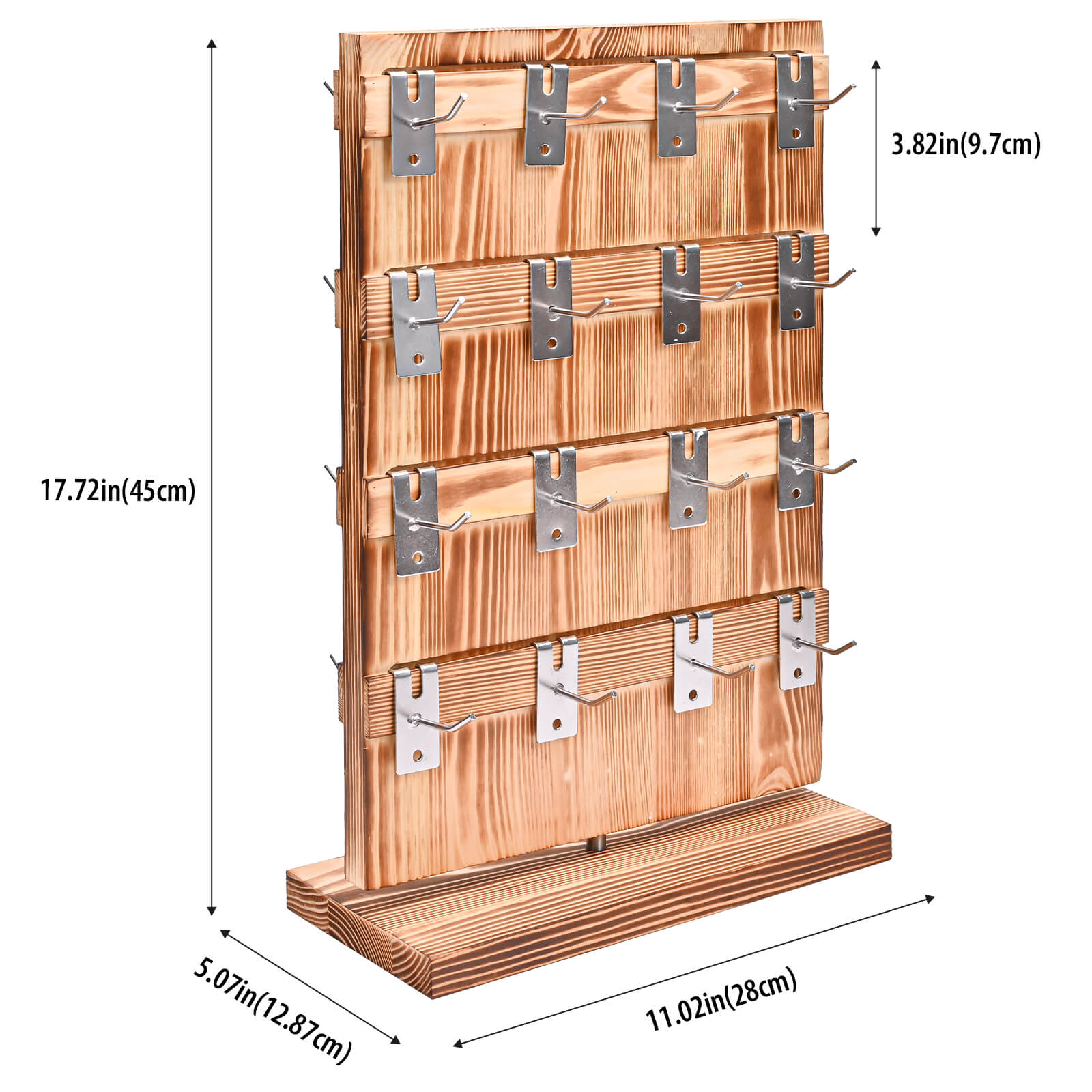 wooden earrings jewelry stand for retail