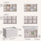 Stackable Velvet Jewelry Storage Box