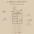 Wall Mount wooden Jewelry Organizer