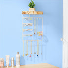Wall Mount wooden Jewelry Organizer