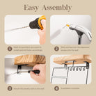 Wall Mount wooden Jewelry Organizer