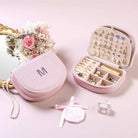 travel jewelry box with letter