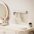 Wall Mount Wooden Necklace Organizer