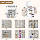 large wooden jewelry box for women