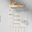 Wall Mount wooden Jewelry Organizer