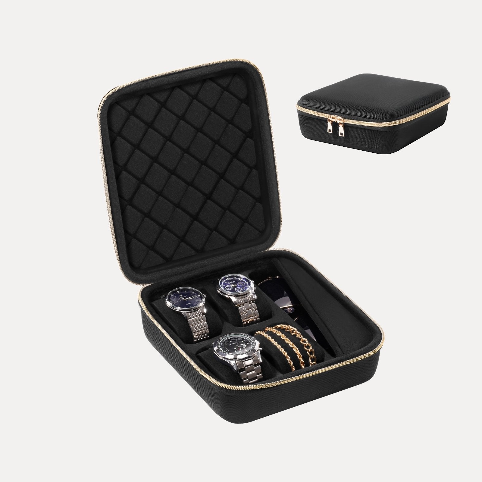 Portable EVA Hard Shell Watch Case for Travel