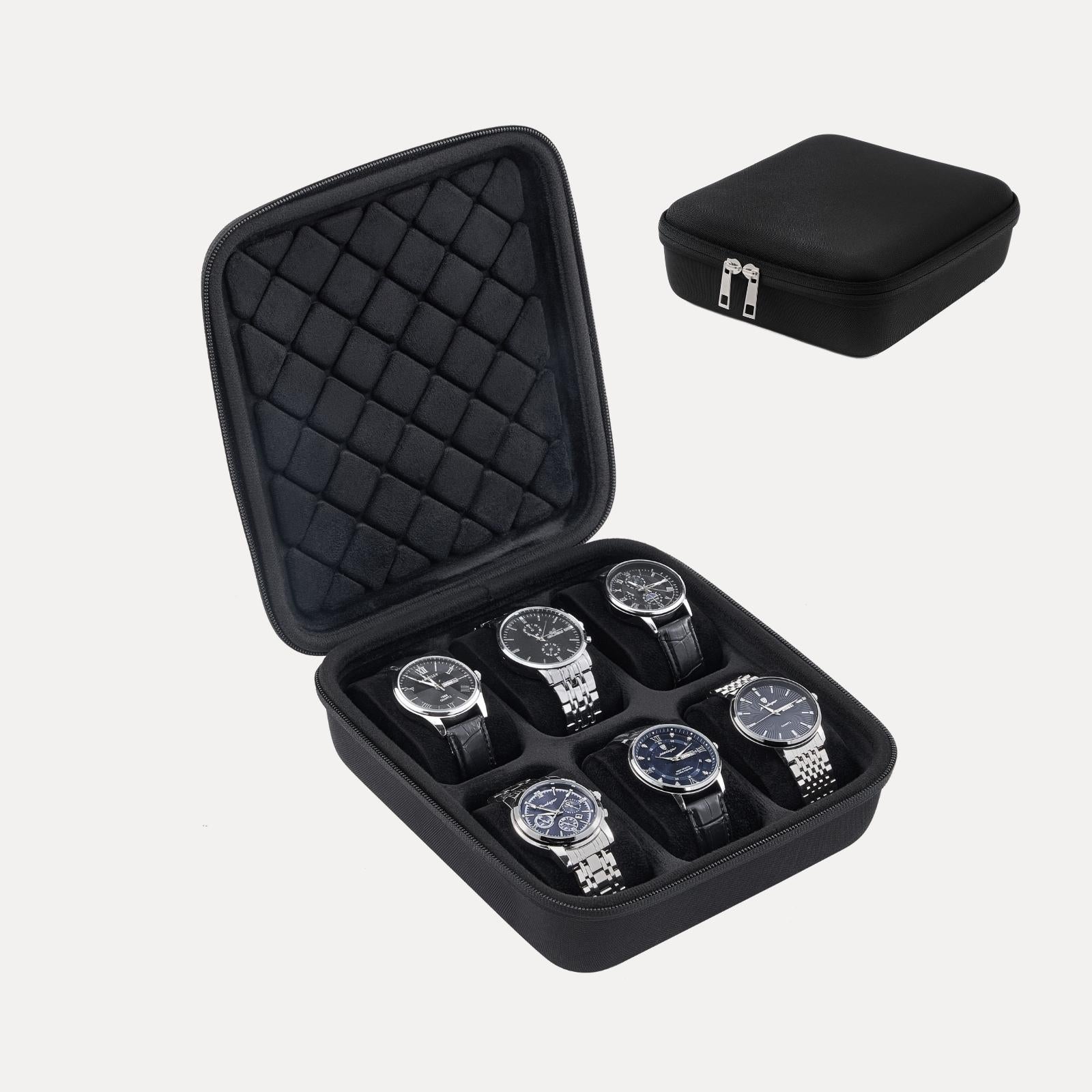 Portable EVA Hard Shell Watch Case for Travel