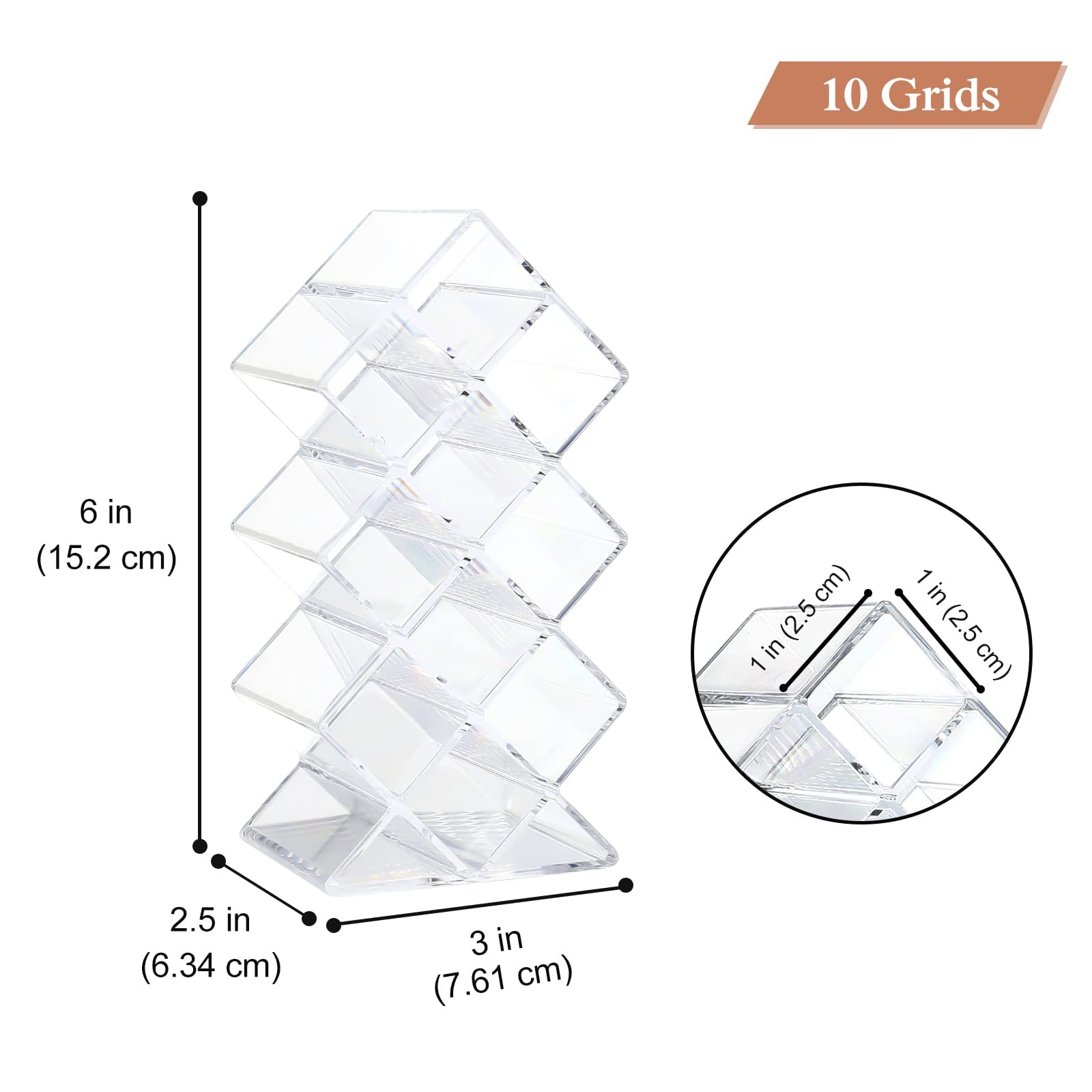 Acrylic Stackable Fish Shape Lipsticks Display Stand