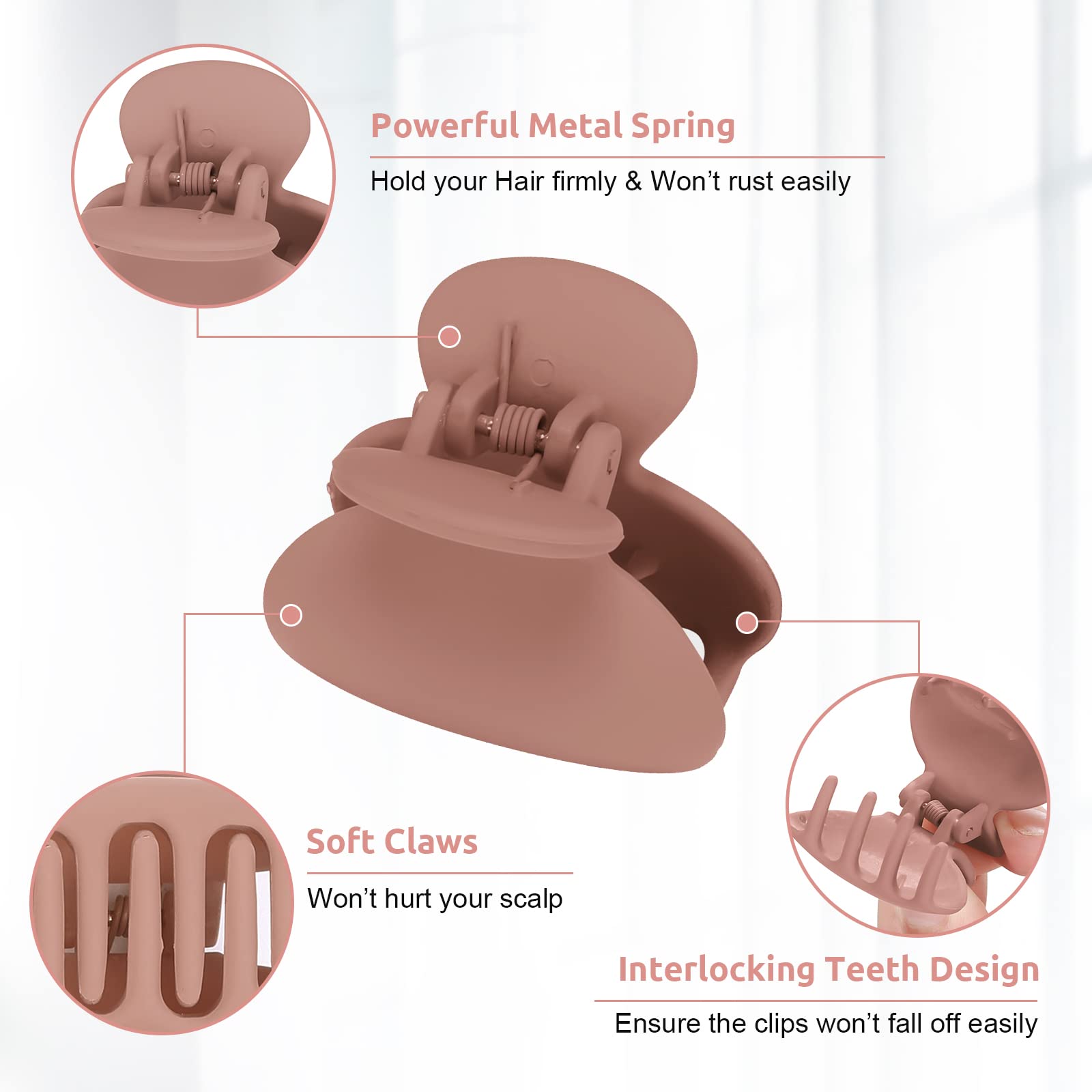 12-Pack Mini Cute Non-Slip Hair Claw Clips