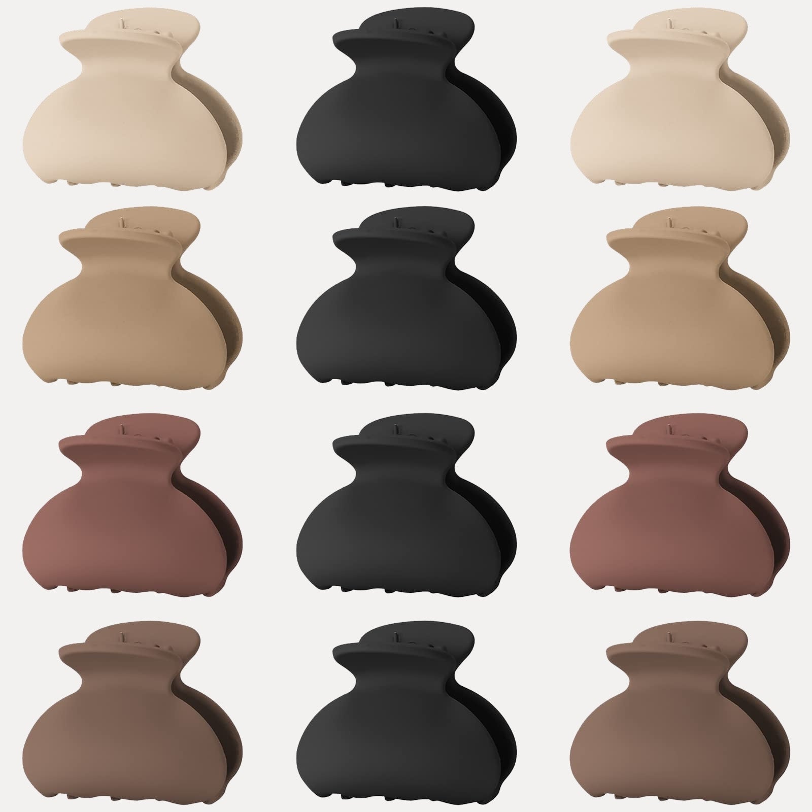 12-Pack Mini Cute Non-Slip Hair Claw Clips