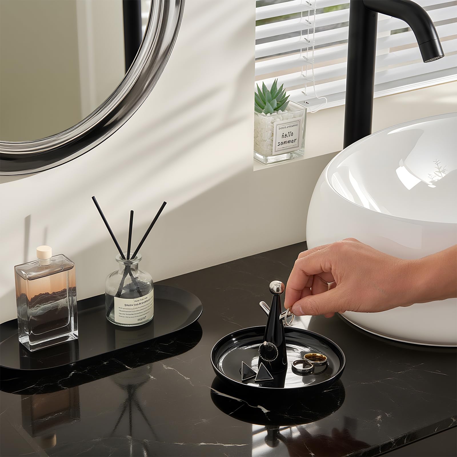 Ceramic Tree-shaped Trinket Tray