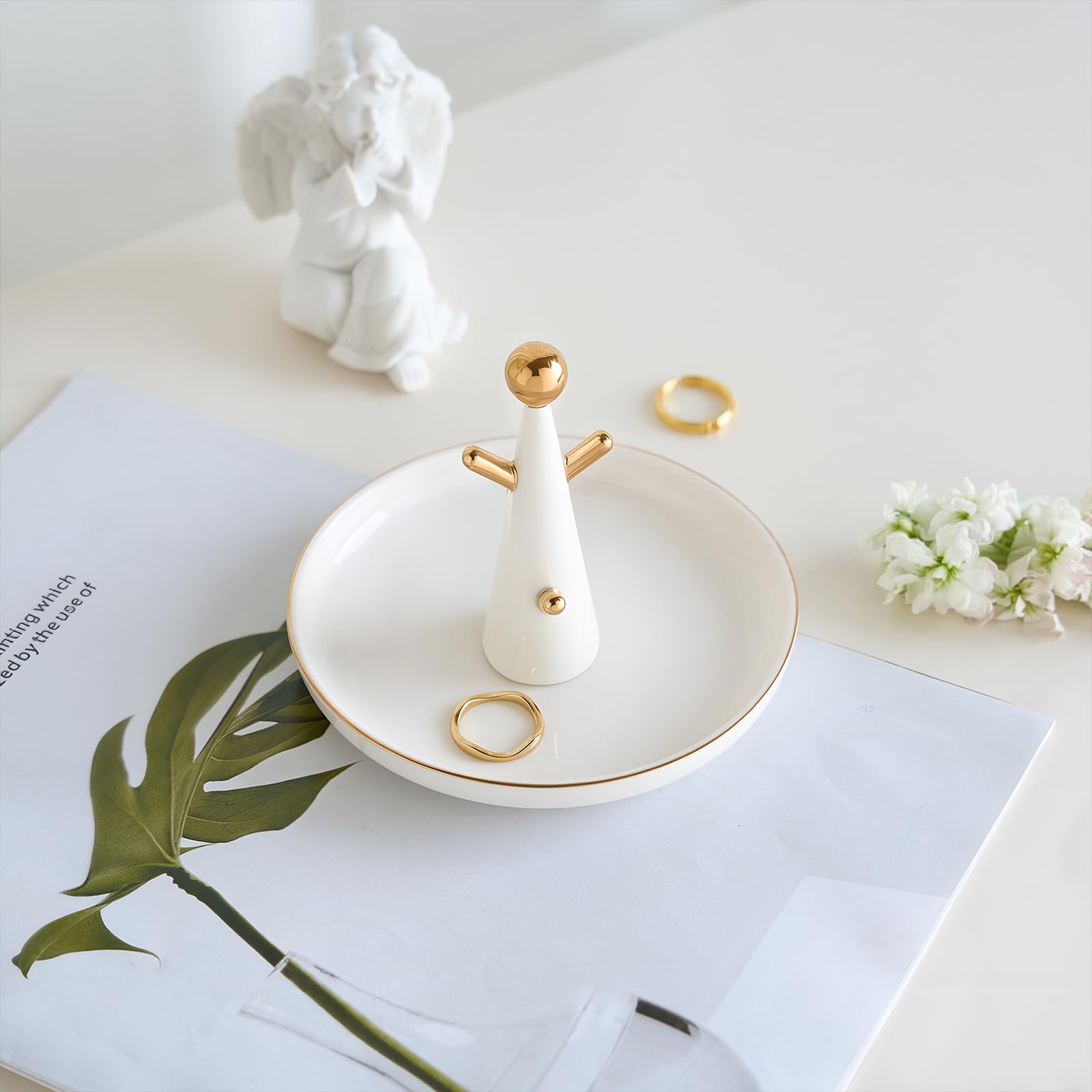 Ceramic Tree-shaped Trinket Tray