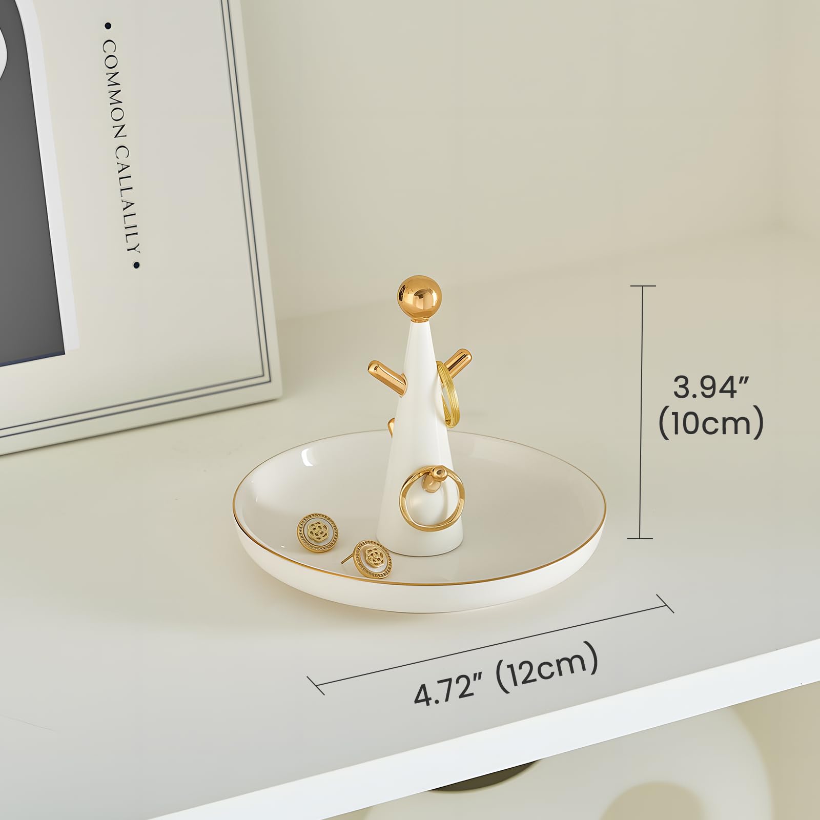 Ceramic Tree-shaped Trinket Tray