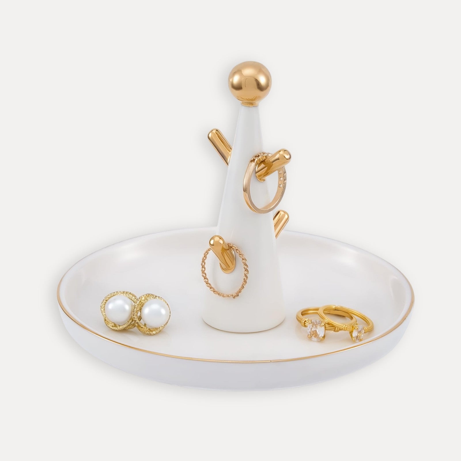 Ceramic Tree-shaped Trinket Tray