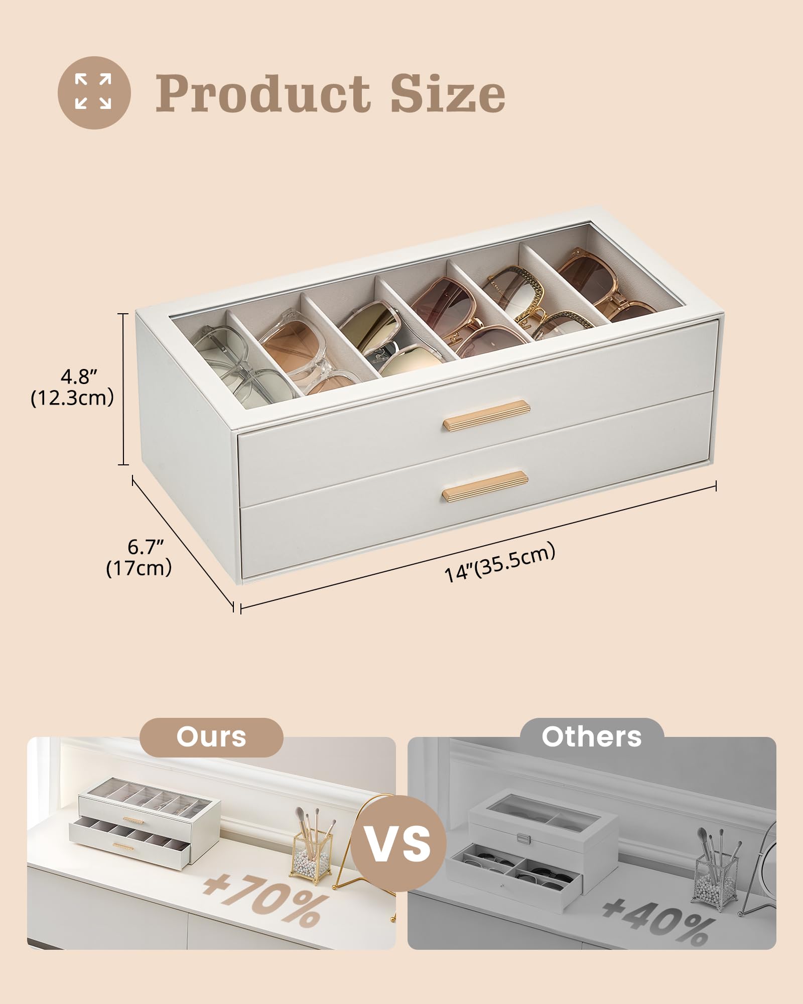 Glasses & Sunglasses Organizer Box