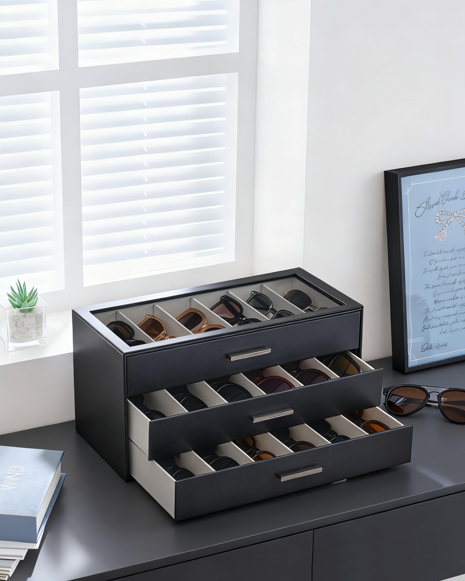 Glasses & Sunglasses Organizer Box