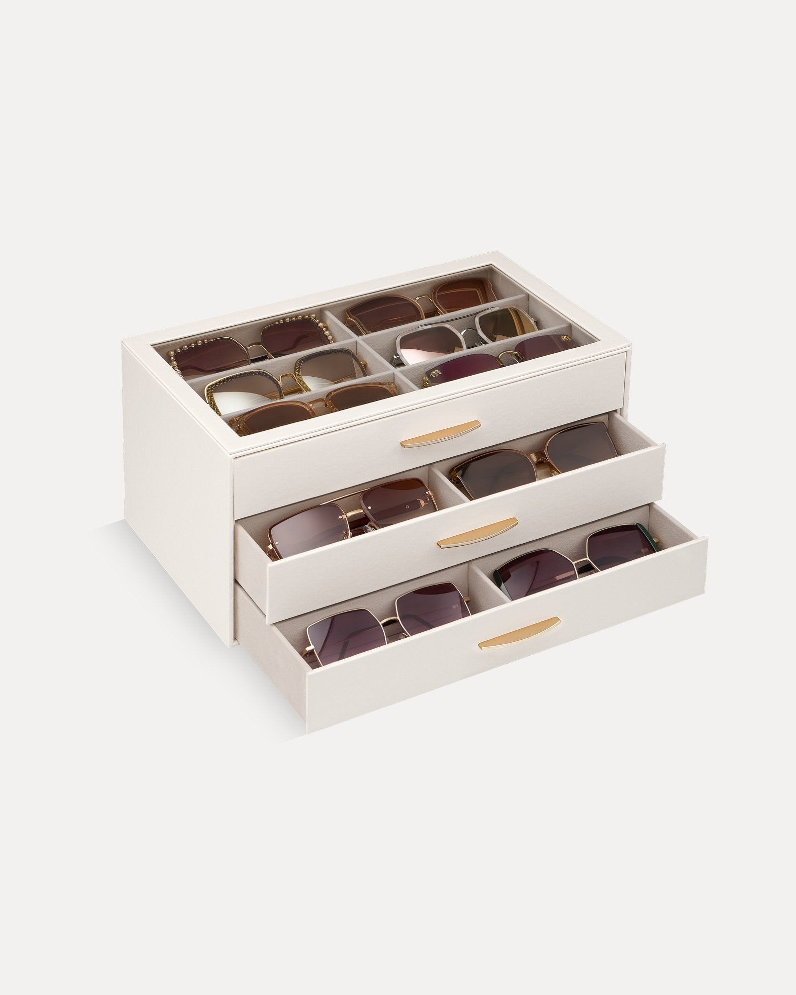 PU Eyewear Storage Box with Drawer