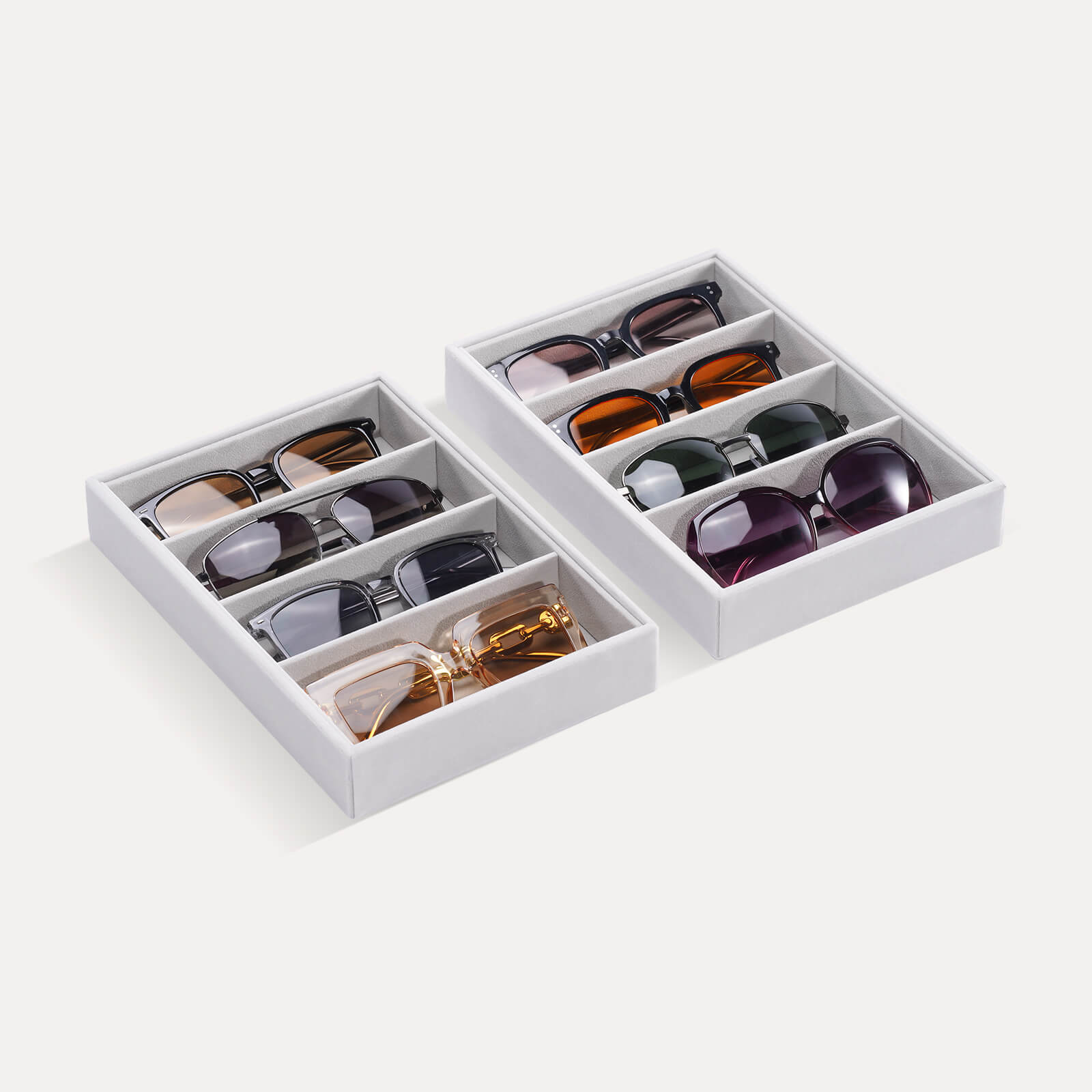 Velvet Sunglasses Organizer Tray
