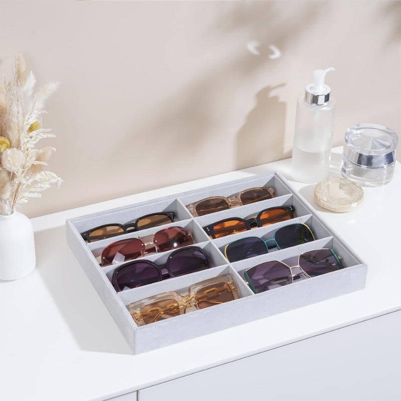 Velvet Sunglasses Organizer Tray
