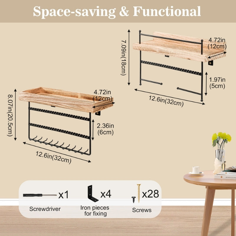 Wall Mount Jewelry Organizer