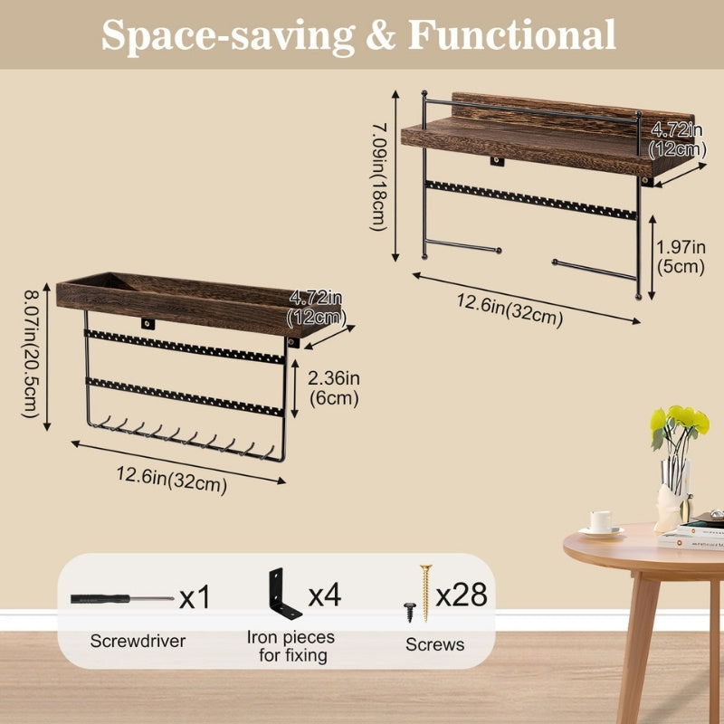 Wall Mount Jewelry Organizer