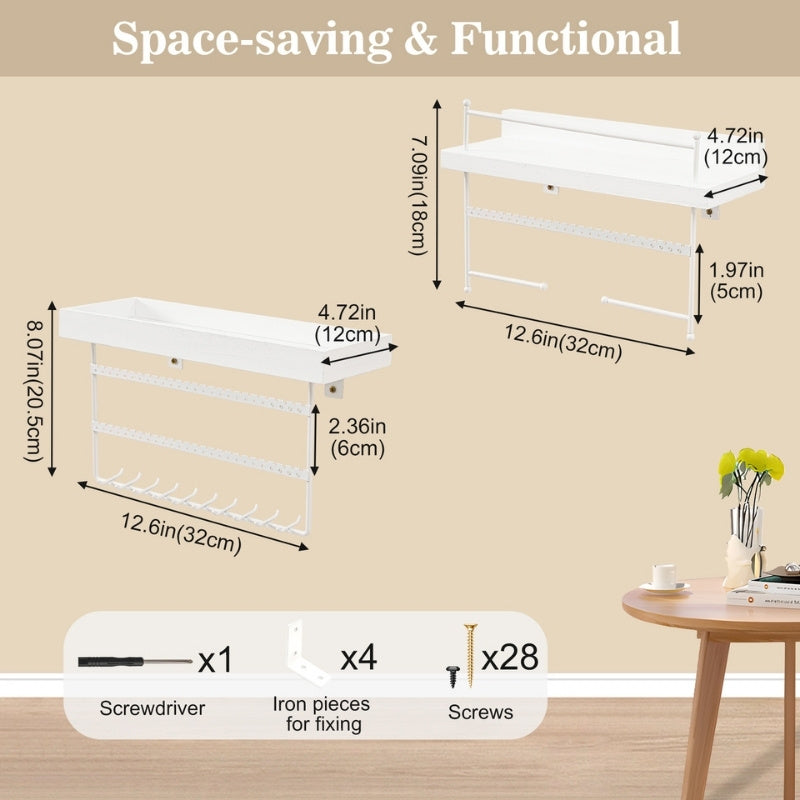 Wall Mount Jewelry Organizer