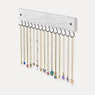 Wall Mount Wooden Necklace Organizer
