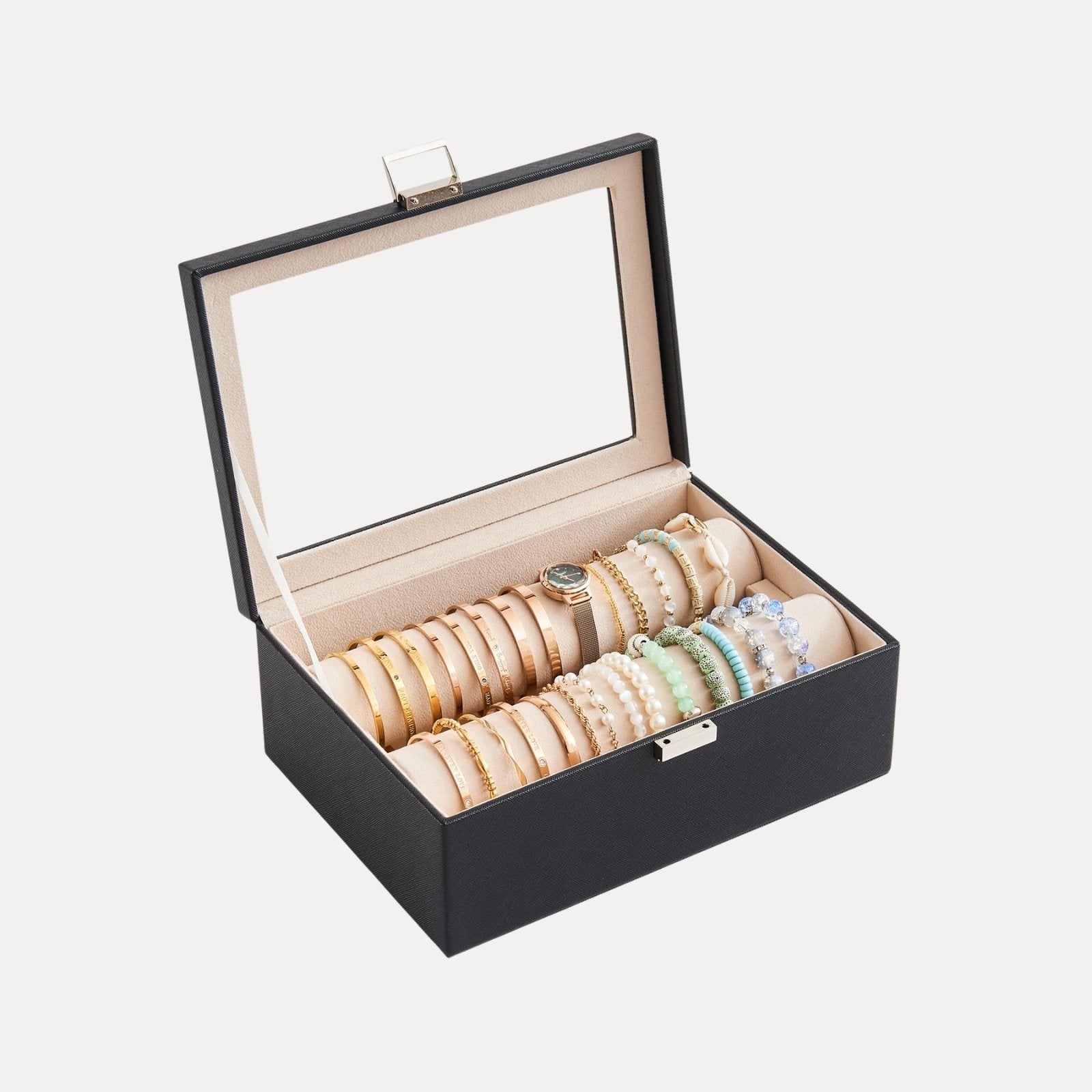 Bracelet Display Holder Clear Lid Jewelry Box
