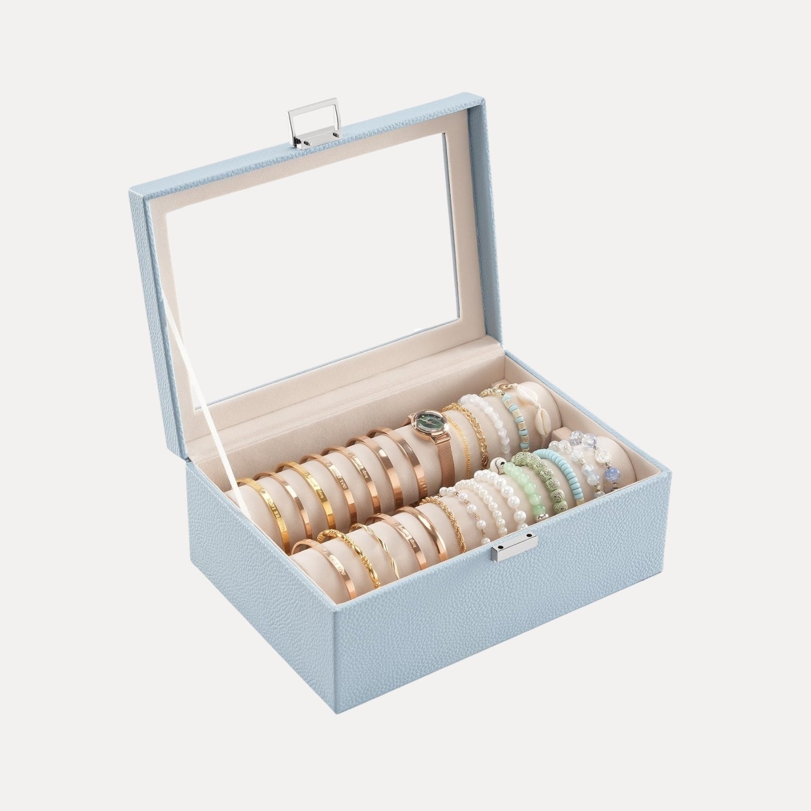 Bracelet Display Holder Clear Lid Jewelry Box