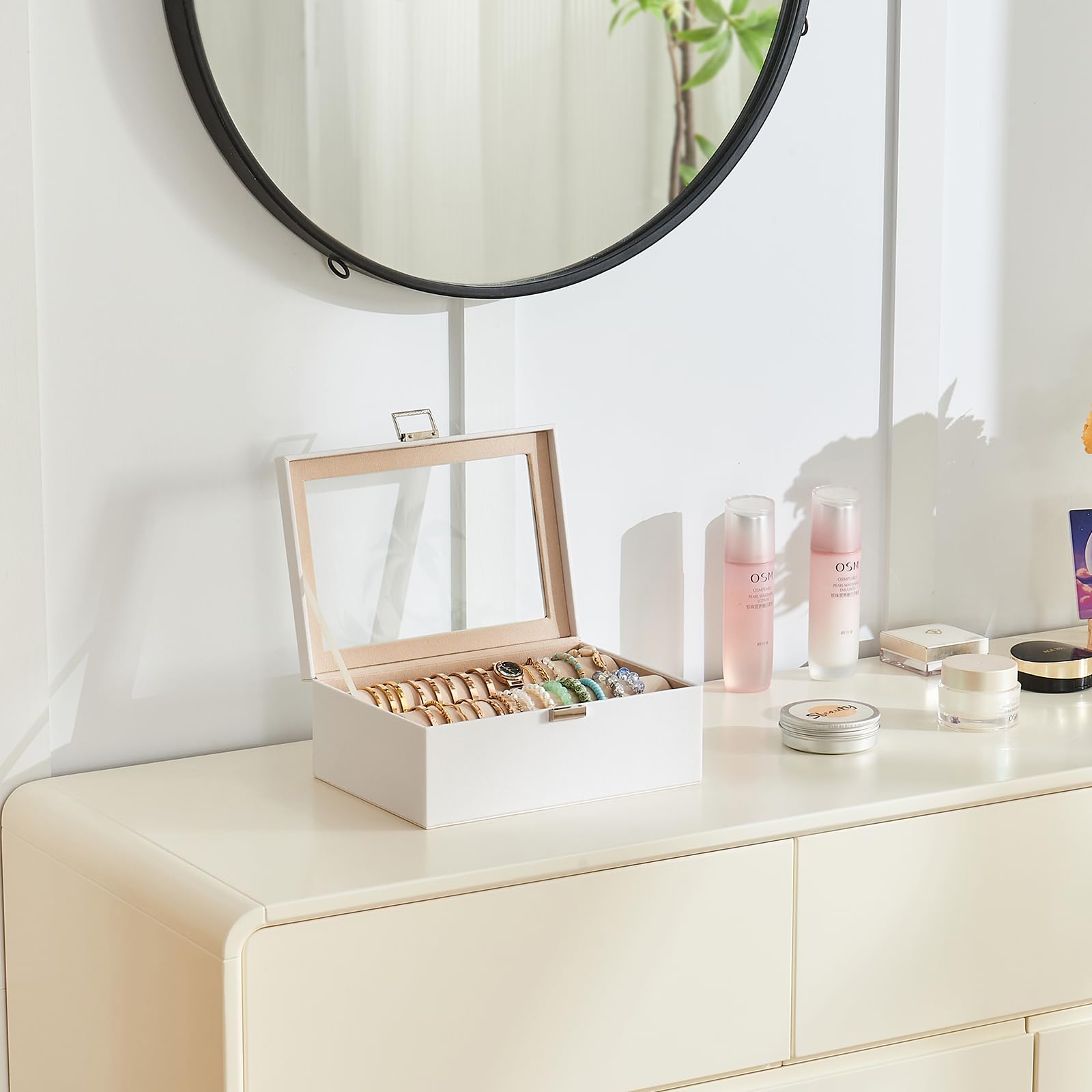 Bracelet Display Holder Clear Lid Jewelry Box