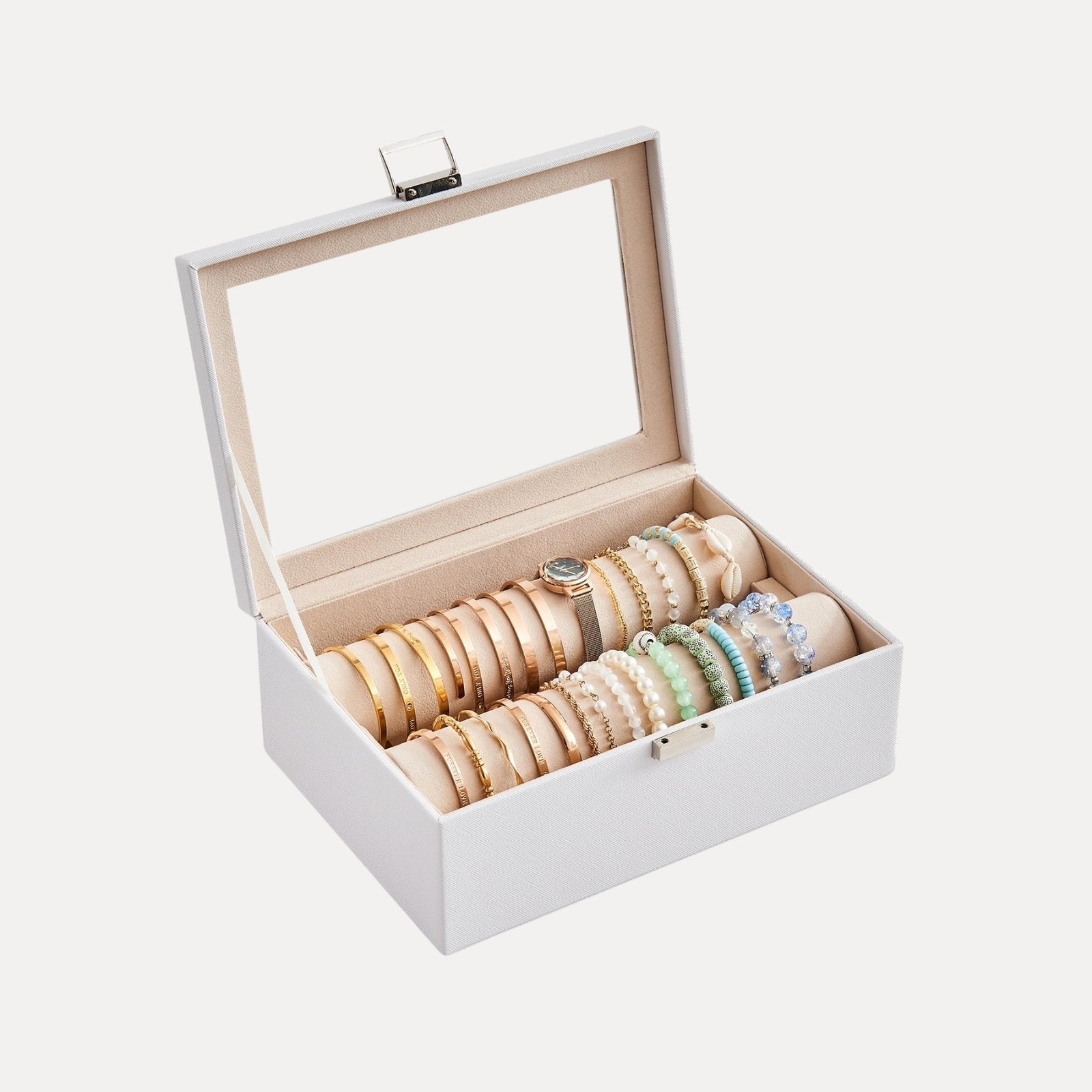 Bracelet Display Holder Clear Lid Jewelry Box