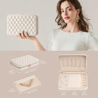 Travel Jewelry Organizer Box with Mirror