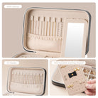 Travel Jewelry Organizer Box with Mirror