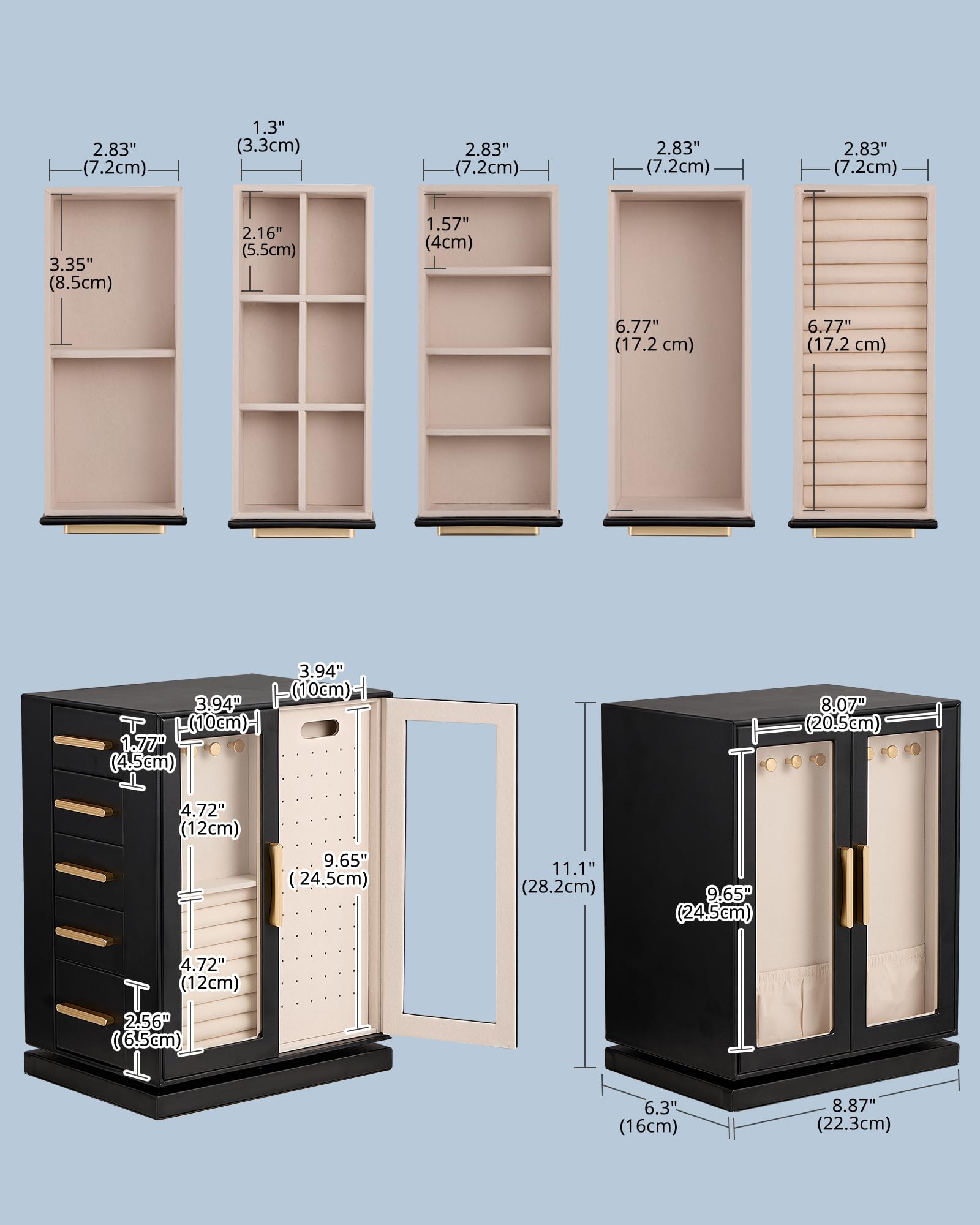 360° Rotating Jewelry Organizer