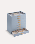 Luxury Leather Multi-Layer Jewelry Organizer