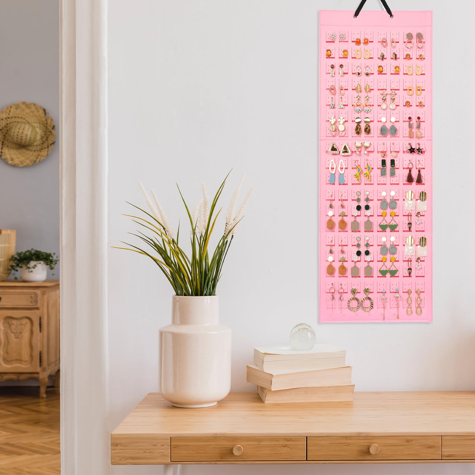 Felt Stud Hanging Earring Holder Organizer