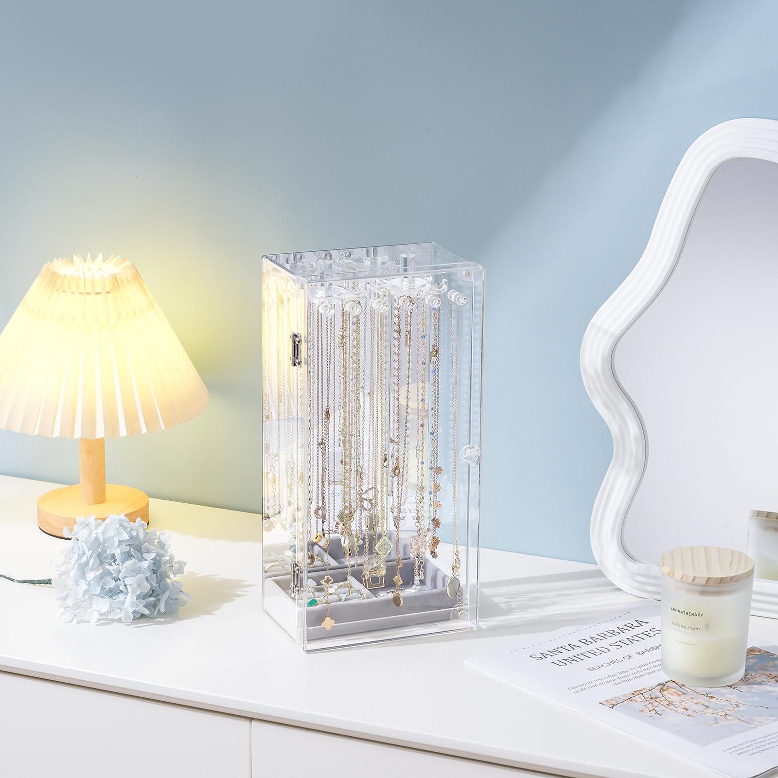 Acrylic Dust-proof Jewelry Storage Case