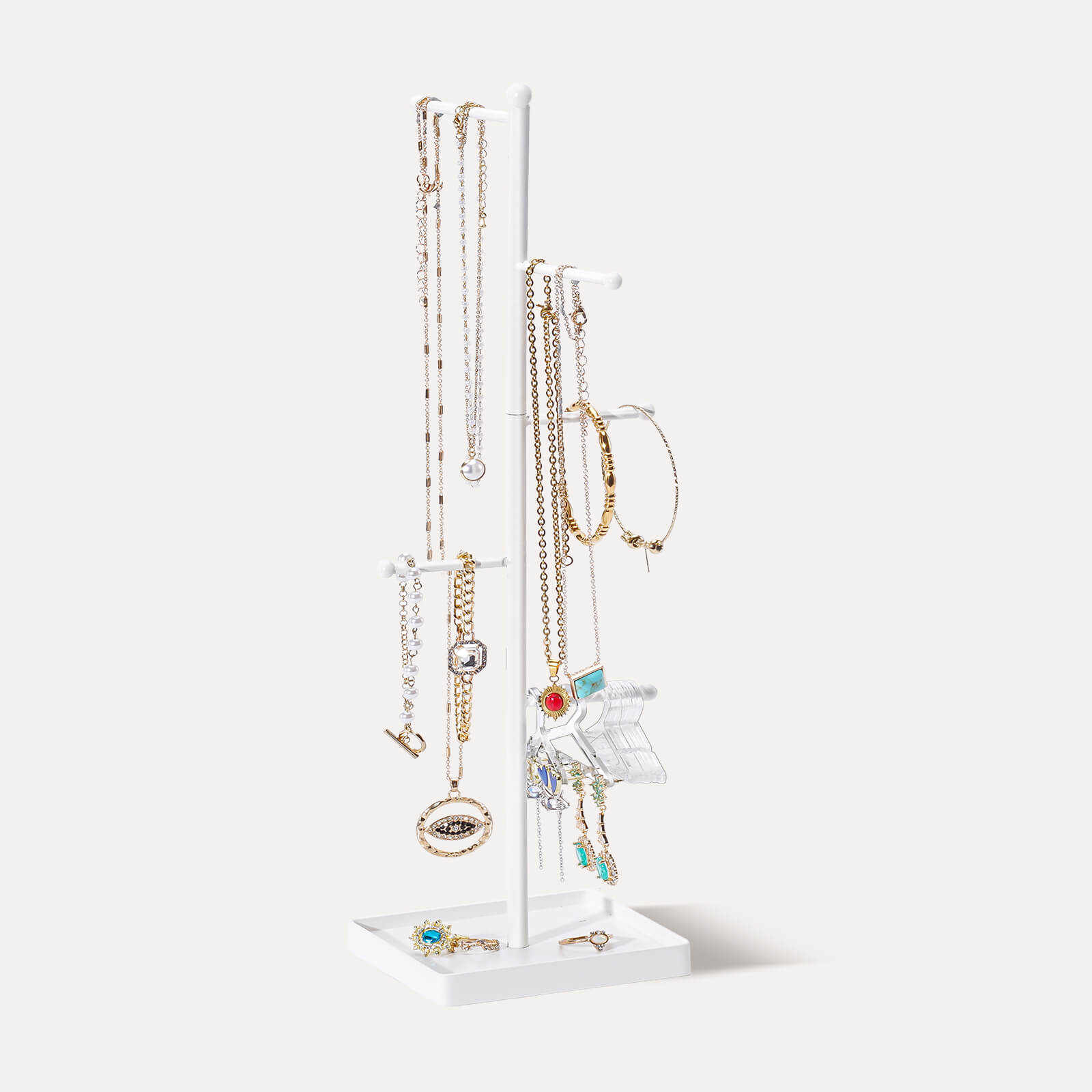 jewelry display stand white