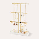 golden necklack tree for jewelry stand