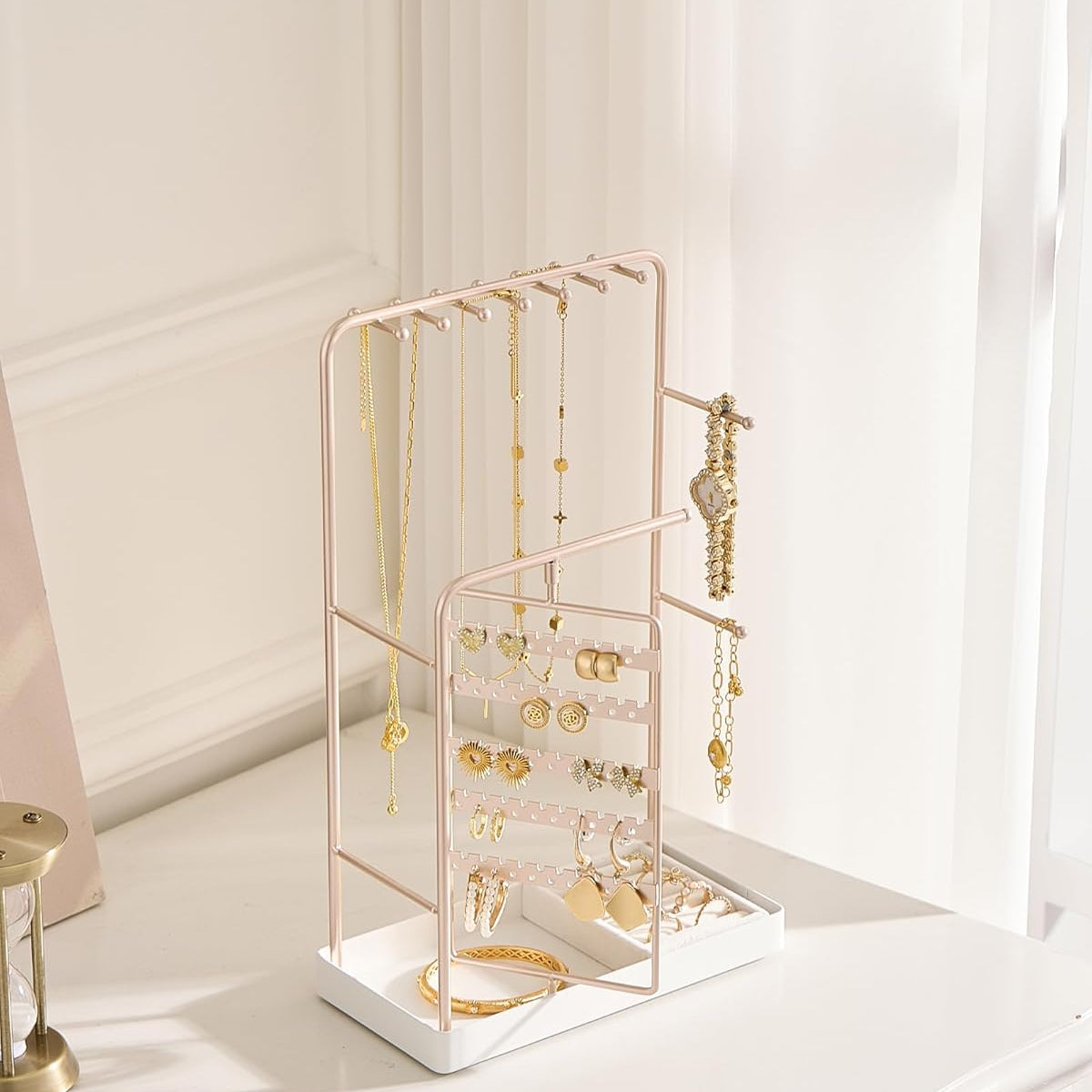 360° Rotating Jewelry Organizer Display Stand