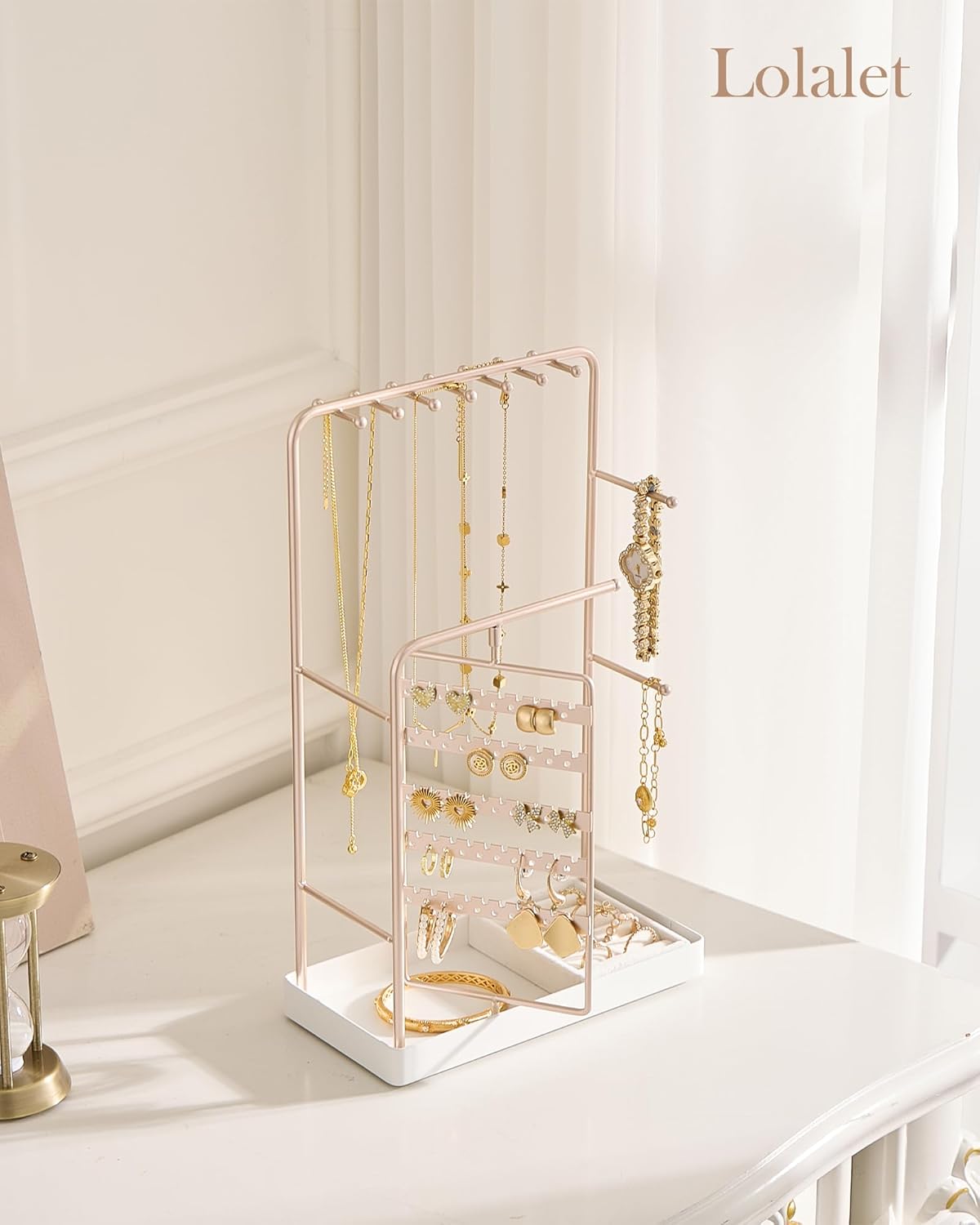 360° Rotating Jewelry Organizer Display Stand