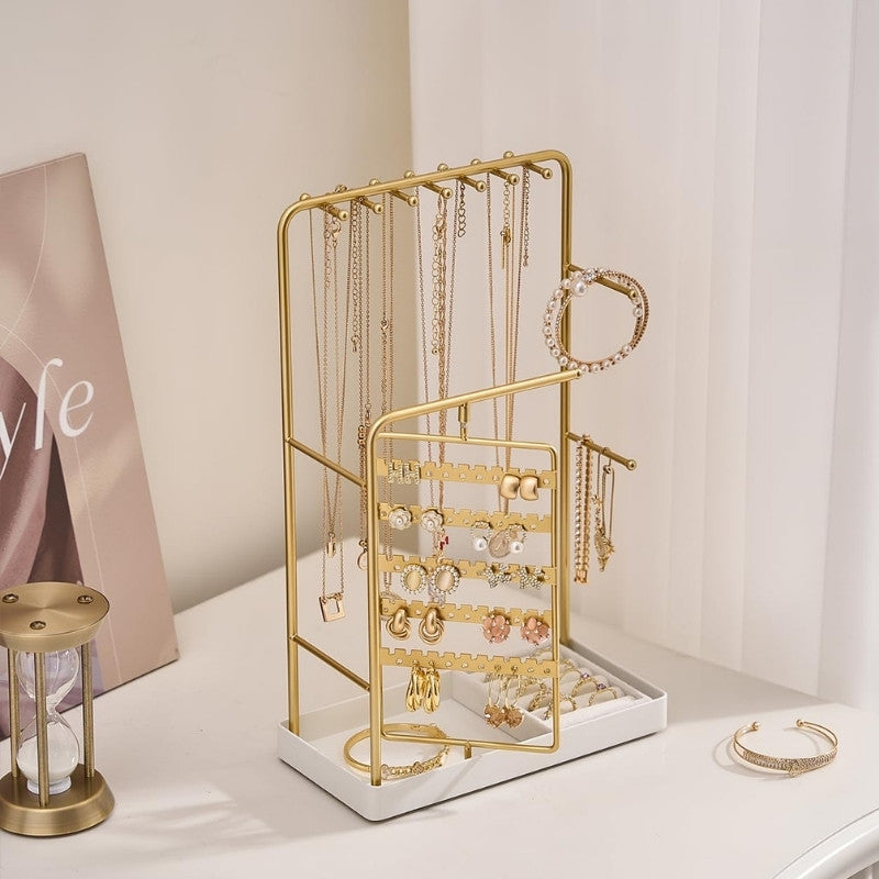 360° Rotating Jewelry Organizer Display Stand