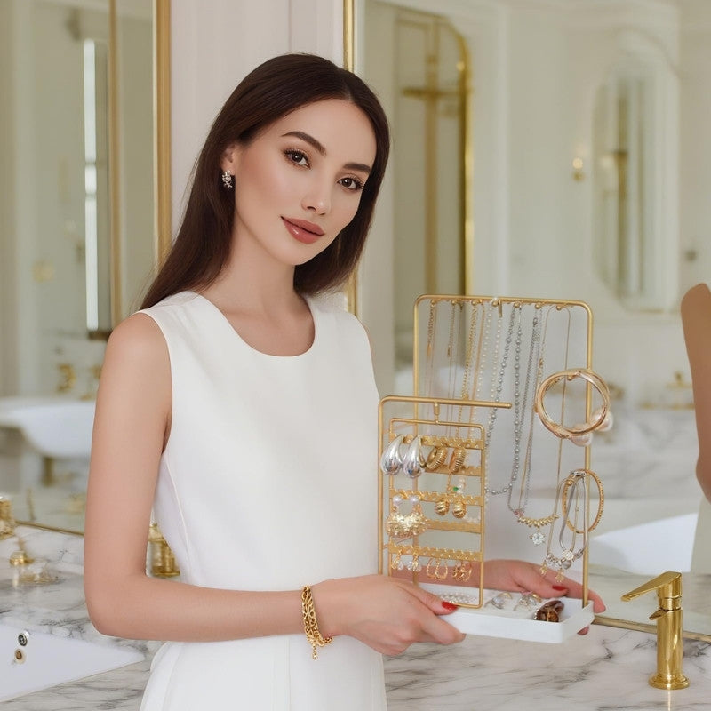 360° Rotating Jewelry Organizer Display Stand