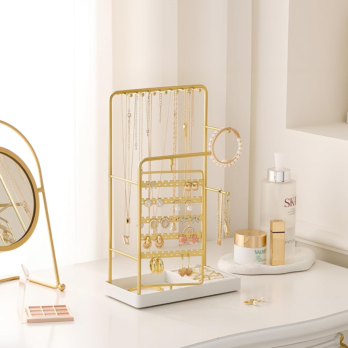 360° Rotating Jewelry Organizer Display Stand