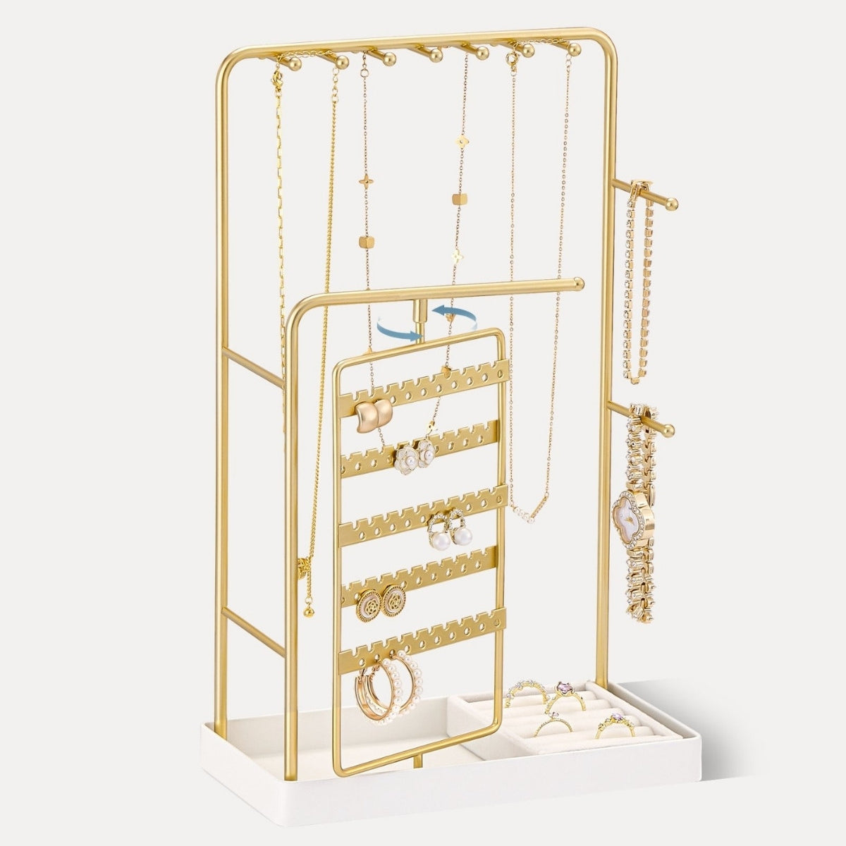 360° Rotating Jewelry Organizer Display Stand